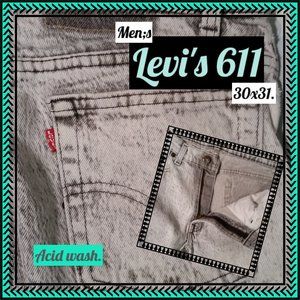 Men's Levi's 611 Acid White Wash